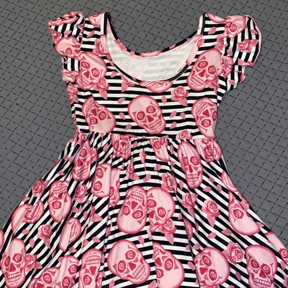 Dot Dot Smile Pink Skull Dress 💀 - Picture 5 of 7
